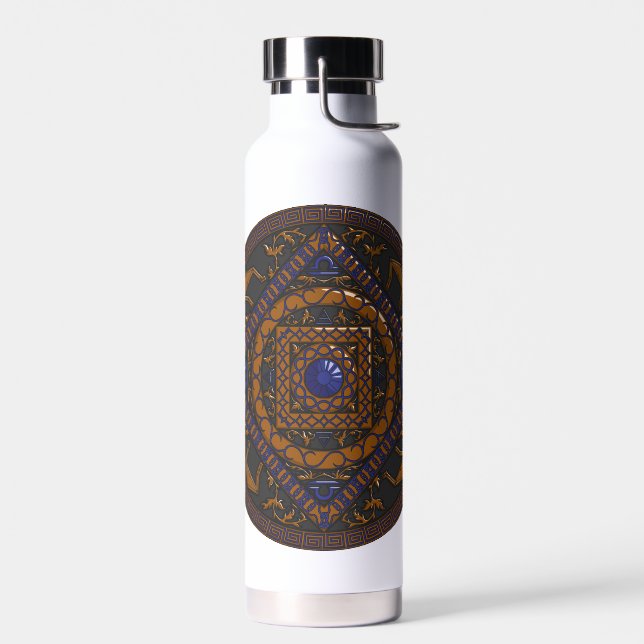 Libra Mandala Water Bottle (Left)