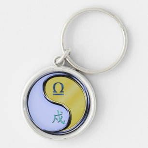 Libra & Metal Dog Key Ring