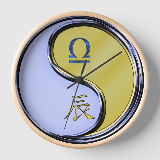 Libra & Metal Dragon Clock (Front)
