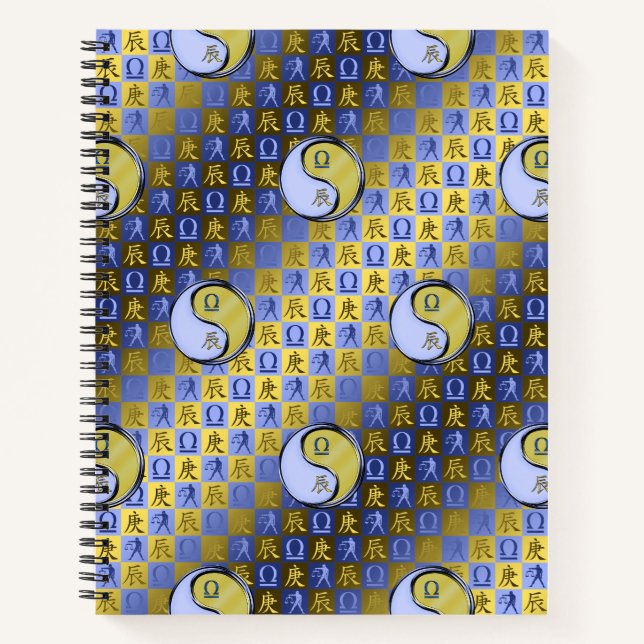 Libra & Metal Dragon Notebook (Front)