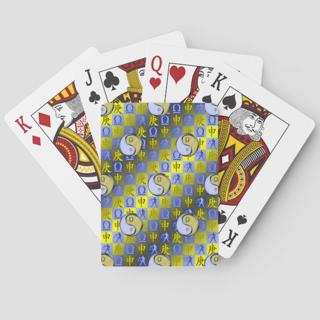Libra & Metal Monkey Playing Cards (Back)