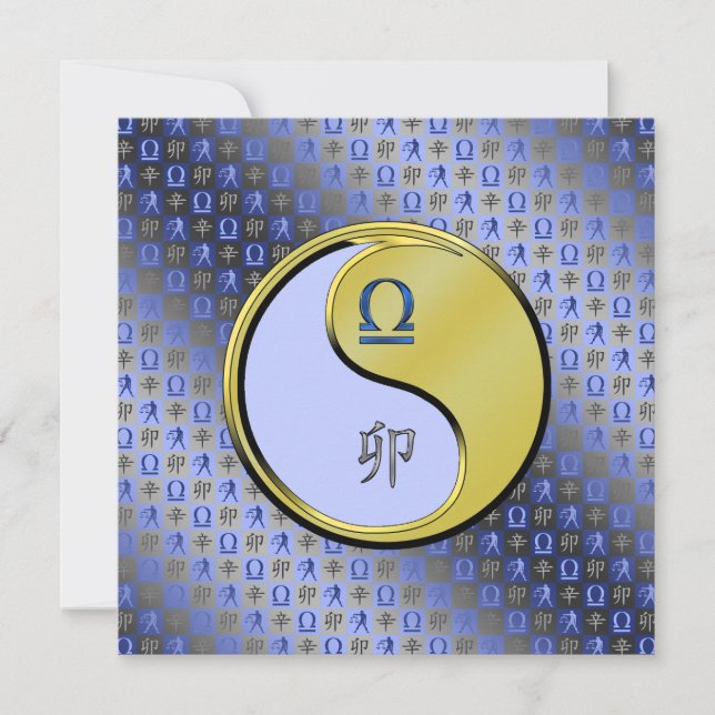 Libra & Metal Rabbit Card (Front)