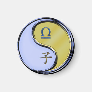 Libra & Metal Rat Magnet