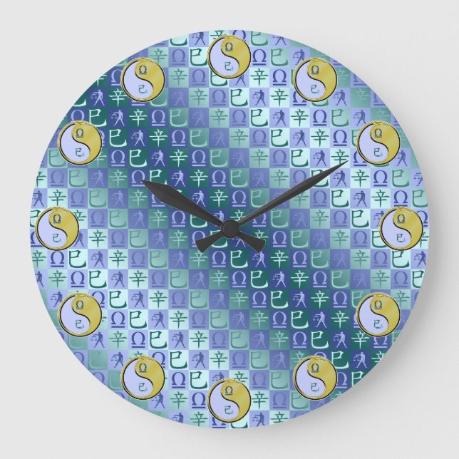 Libra & Metal Snake Large Clock (Front)