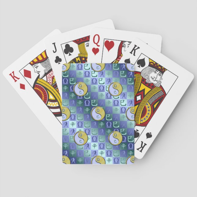 Libra & Metal Snake Playing Cards (Back)