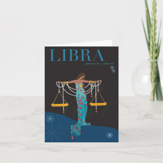 Libra Note Card