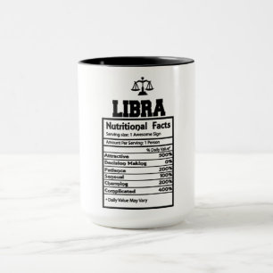 Libra Nutritional Facts Mug