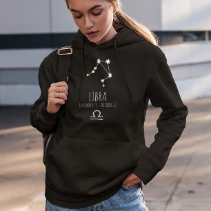 Libra Personalized Zodiac Constellation Hoodie