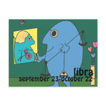 Libra Postcard