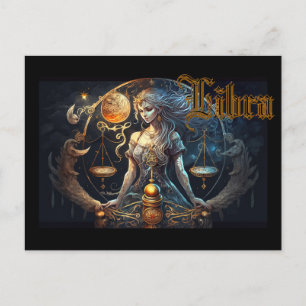 Libra Postcard