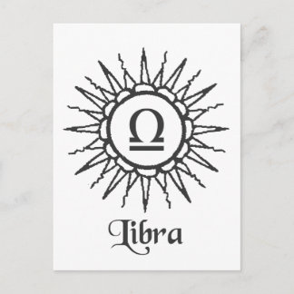 Libra Postcard