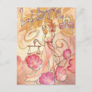 Libra Postcard