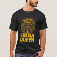 Libra Queen Black Woman Afro Natural Hair African