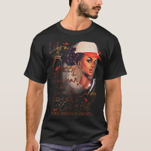 Libra Queen Sweet As Candy Birthday For Black Wom T-Shirt