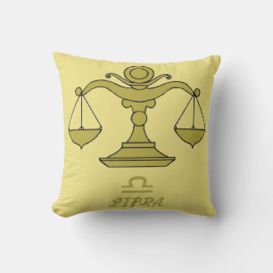 Libra Reversible Throw Pillow