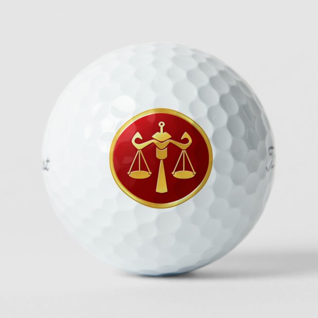 Libra Scales Golf Balls (Front)