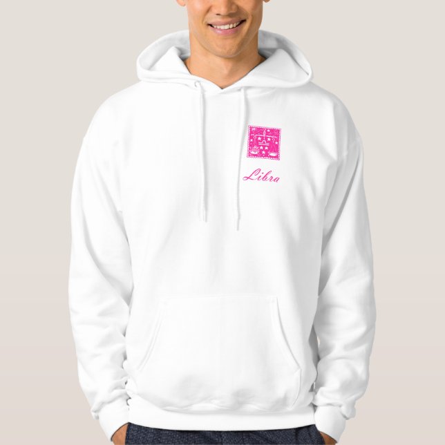 Libra scales zodiac starsign mythology hoodie (Front)