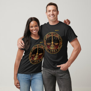 Libra Scales Zodiac Symbol T-Shirt
