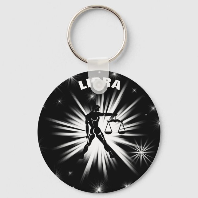 Libra sign key ring (Front)