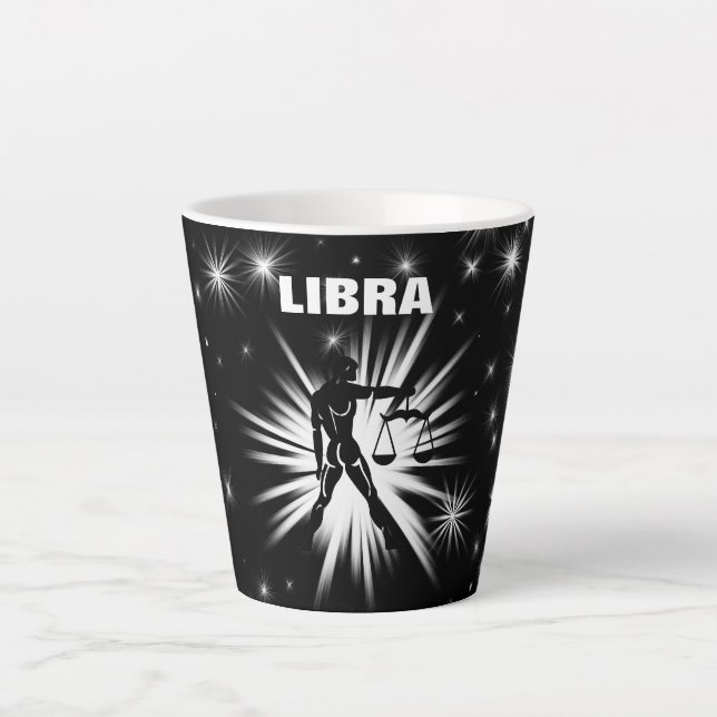 Libra sign latte mug (Front)