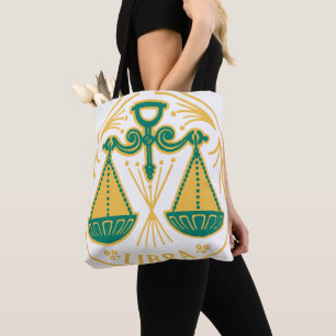Libra Sign of the Zodiac on a Tote Bag