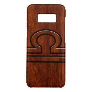 Libra Sign on Mahogany Style Decor Case-Mate Samsung Galaxy S8 Case