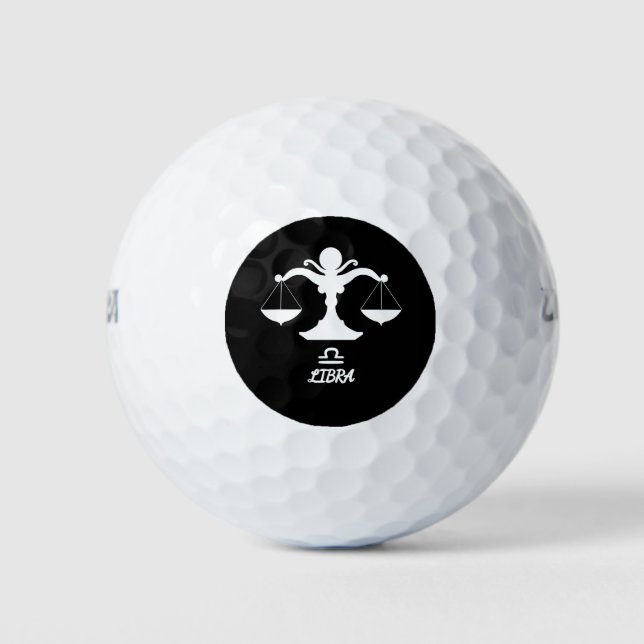 Libra Silhouette Golf Balls (Front)