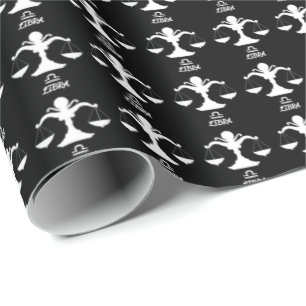 Libra Silhouette Wrapping Paper