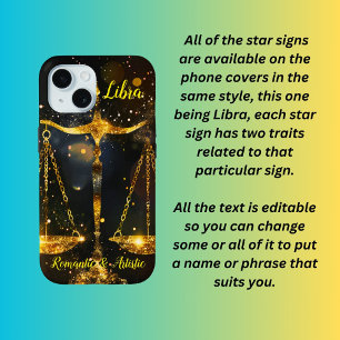 Libra star sign iPhone 15 case