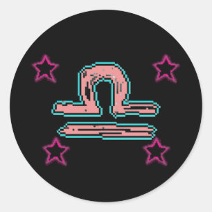 LIBRA Stars Classic Round Sticker