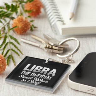 Libra Sweet-Talker Acrylic Keychain