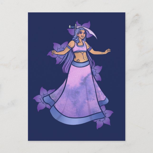Libra Sword Belly Dancer Postcard (Front)