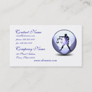 Libra Symbol Business Card 