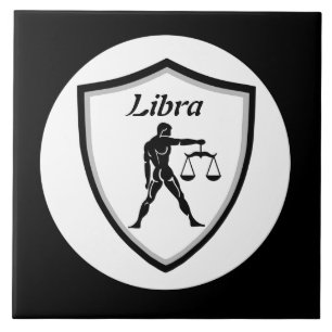 Libra symbol ceramic tile