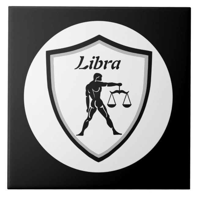 Libra symbol         ceramic tile (Front)
