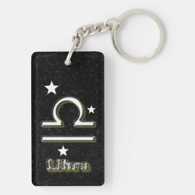 Libra symbol key ring (Back)