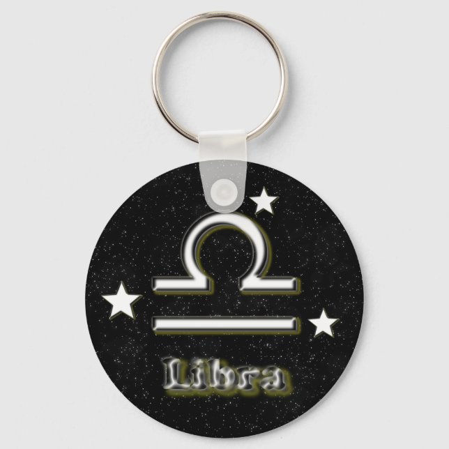 Libra symbol key ring (Front)