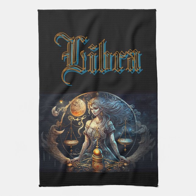 Libra Tea Towel (Vertical)