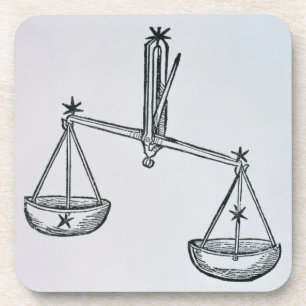Libra (the Scales) an illustration from the 'Poeti Coaster