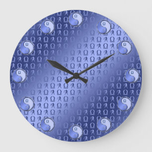 Libra the Scales Large Clock