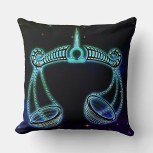 libra the scales zodiac pillow
