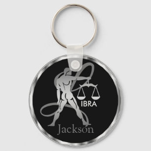 Libra ♎ the Scales - Zodiac Sign Key Ring