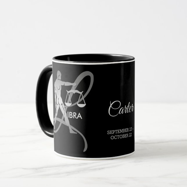 Libra ♎ the Scales - Zodiac Sign Mug (Front Left)