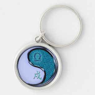 Libra & Water Dog Key Ring