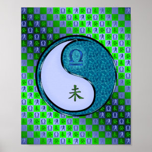 Libra & Water Goat Poster