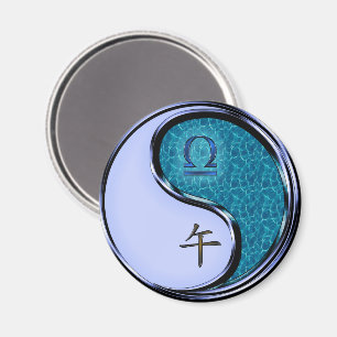 Libra & Water Horse Magnet