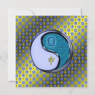 Libra & Water Monkey Card