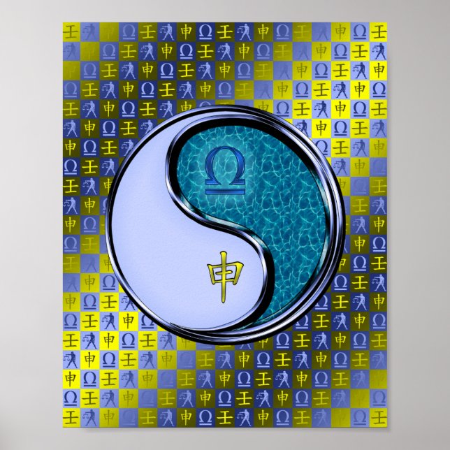 Libra & Water Monkey Poster (Front)
