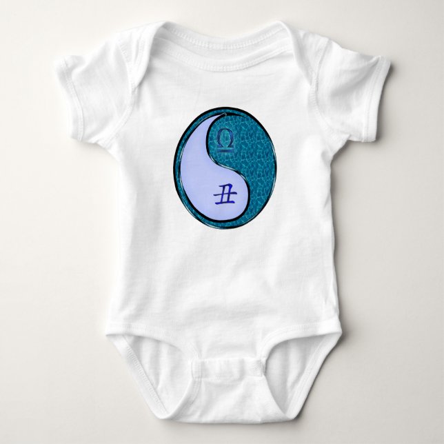 Libra & Water Ox Baby Bodysuit (Front)