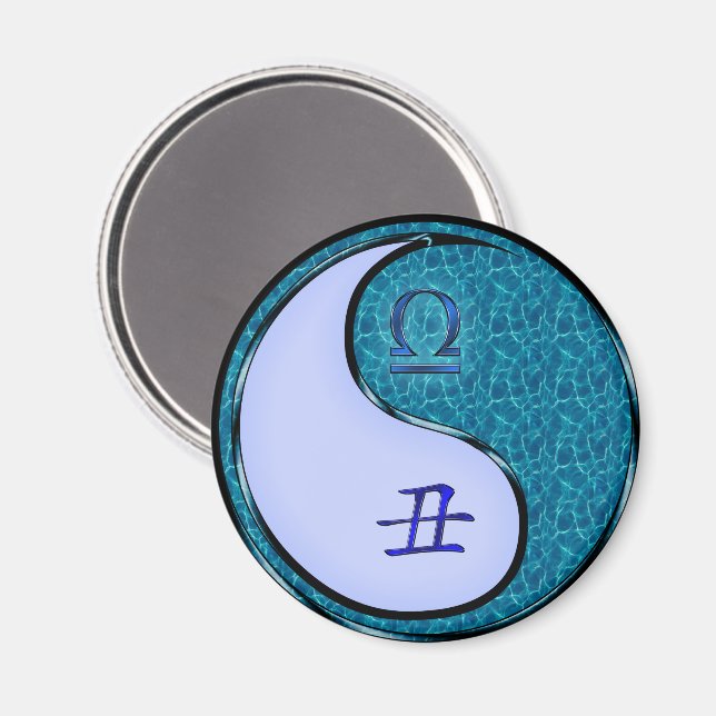 Libra & Water Ox Magnet (Front/Back)